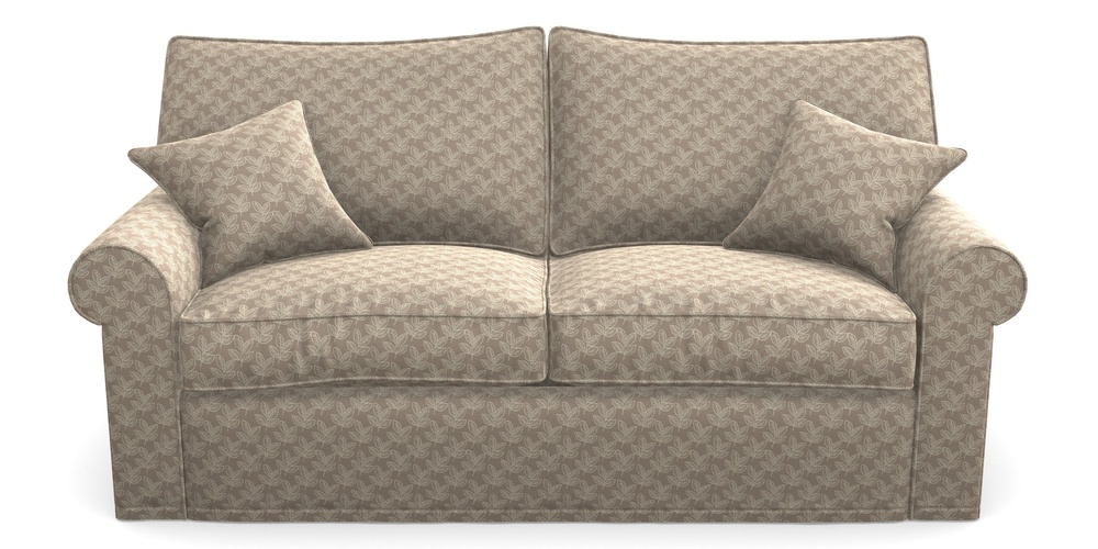 Product photograph of Upperton Sofa Bed 3 Seater Sofa Bed In Cloth 21 - Decorative Leaf - Beech from Sofas and Stuff Limited
