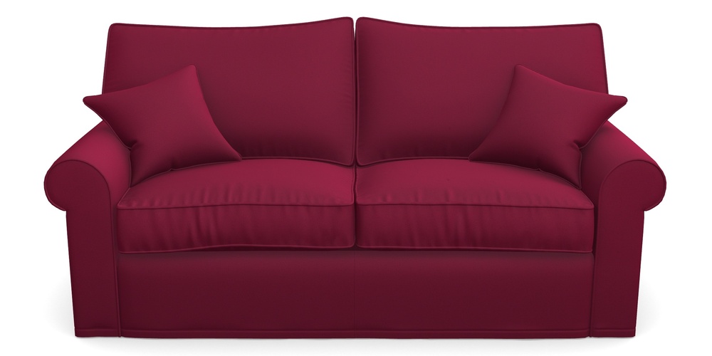 Product photograph of Upperton Sofa Bed 3 Seater Sofa Bed In Clever Glossy Velvet - Chianti from Sofas and Stuff Limited