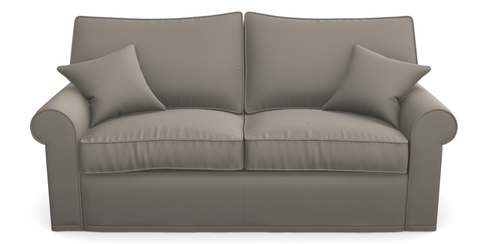 Product photograph of Upperton Sofa Bed 3 Seater Sofa Bed In Clever Glossy Velvet - Mole from Sofas and Stuff Limited