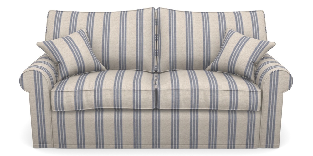 Product photograph of Upperton Sofa Bed 3 Seater Sofa Bed In Cloth 18 Stripes - Bengal - Indigo from Sofas and Stuff Limited