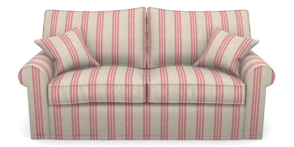 Product photograph of Upperton Sofa Bed 3 Seater Sofa Bed In Cloth 18 Stripes - Bengal - Cranberry from Sofas and Stuff Limited