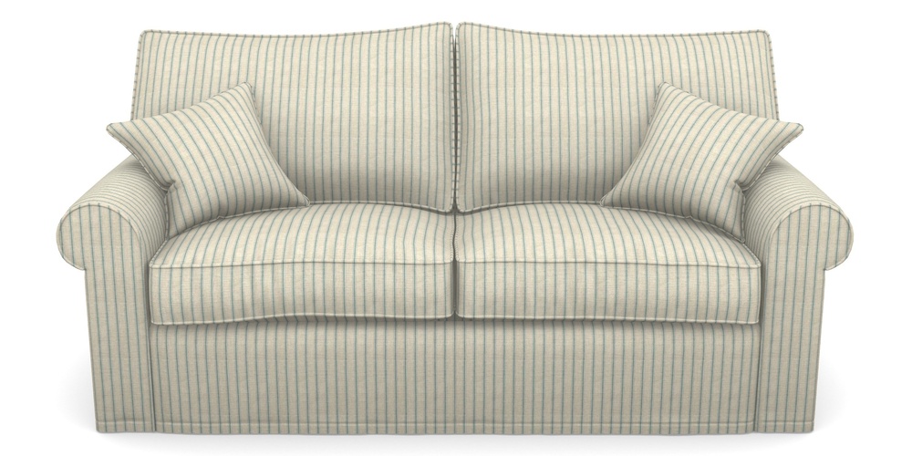 Product photograph of Upperton Sofa Bed 3 Seater Sofa Bed In Cloth 18 Stripes - Ticking - Basil from Sofas and Stuff Limited