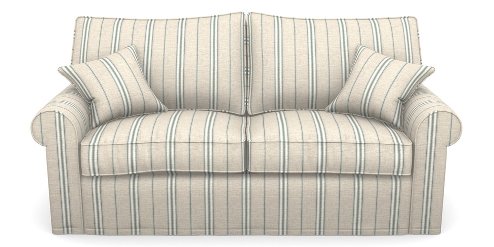 Product photograph of Upperton Sofa Bed 3 Seater Sofa Bed In Cloth 18 Stripes - Regimental - Basil from Sofas and Stuff Limited