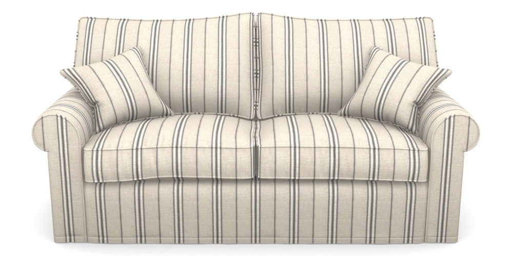 Product photograph of Upperton Sofa Bed 3 Seater Sofa Bed In Cloth 18 Stripes - Regimental - Bible Black from Sofas and Stuff Limited