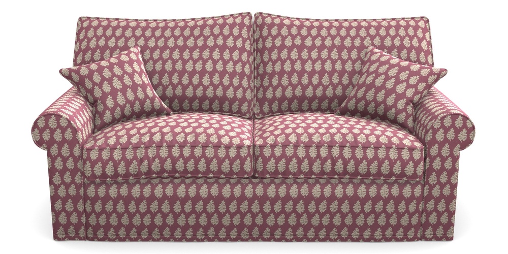 Product photograph of Upperton Sofa Bed 3 Seater Sofa Bed In Cloth 21 - Oak Leaf - Cassis from Sofas and Stuff Limited