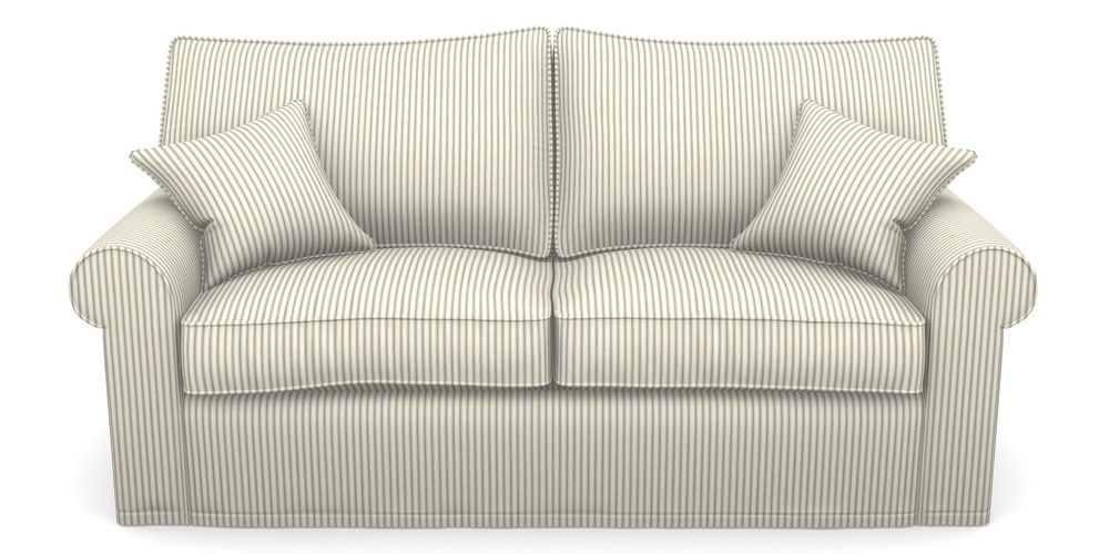 Product photograph of Upperton Sofa Bed 3 Seater Sofa Bed In Cotton Stripe - Airforce from Sofas and Stuff Limited