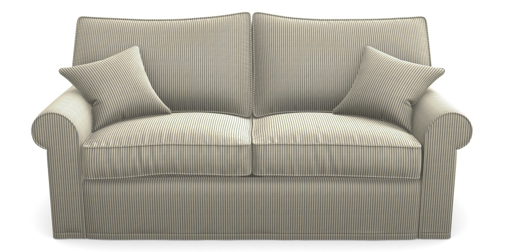 Product photograph of Upperton Sofa Bed 3 Seater Sofa Bed In Cloth 21 - Simple Stripe - Bilberry from Sofas and Stuff Limited