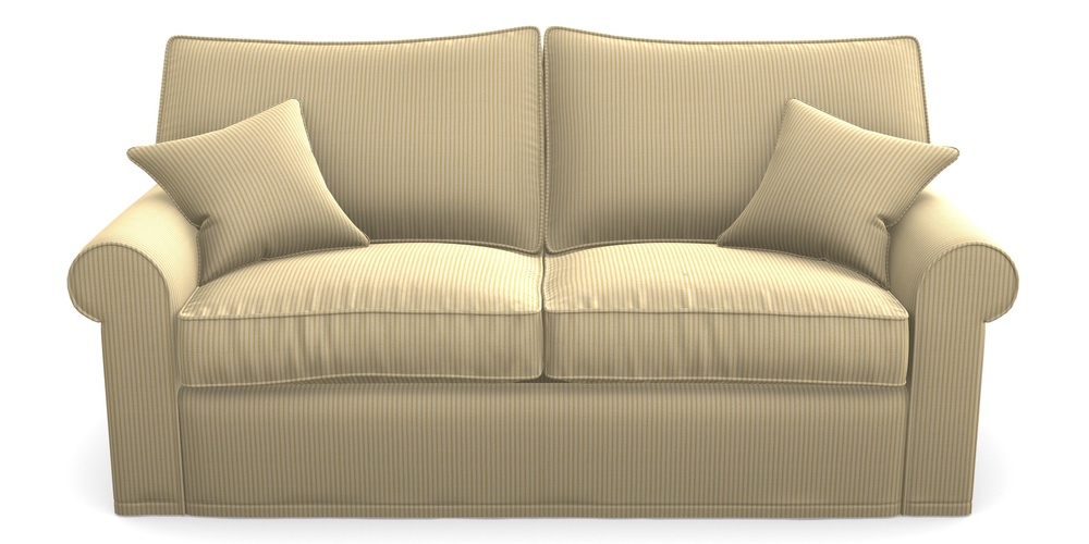 Product photograph of Upperton Sofa Bed 3 Seater Sofa Bed In Cloth 21 - Simple Stripe - Canary from Sofas and Stuff Limited