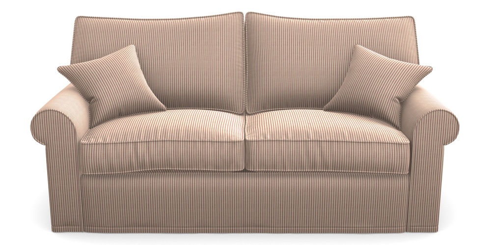 Product photograph of Upperton Sofa Bed 3 Seater Sofa Bed In Cloth 21 - Simple Stripe - Cassis from Sofas and Stuff Limited