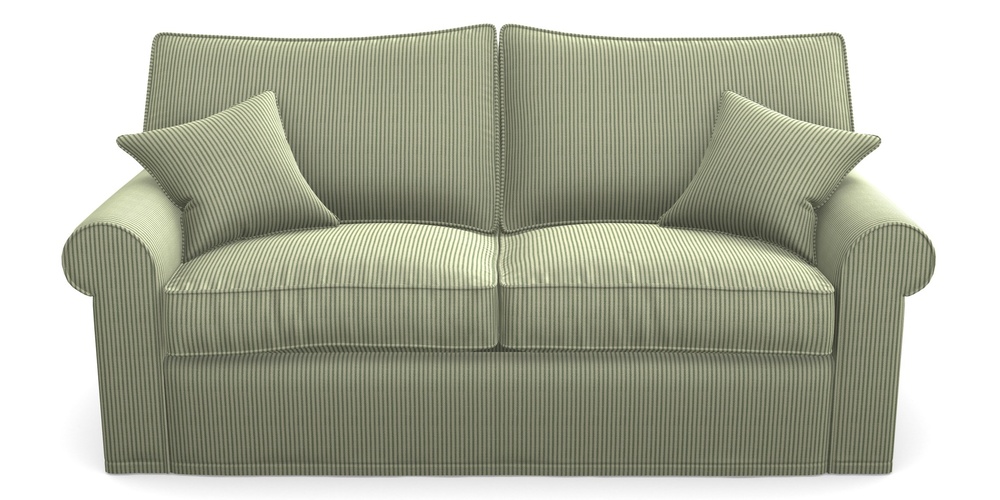 Product photograph of Upperton Sofa Bed 3 Seater Sofa Bed In Cloth 21 - Simple Stripe - Forest from Sofas and Stuff Limited
