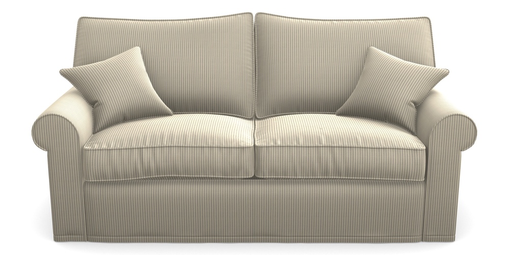 Product photograph of Upperton Sofa Bed 3 Seater Sofa Bed In Cloth 21 - Simple Stripe - Magnesium from Sofas and Stuff Limited