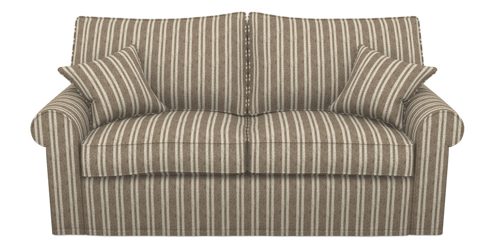 Product photograph of Upperton Sofa Bed 3 Seater Sofa Bed In Cloth 22 - Barcode - Peat from Sofas and Stuff Limited