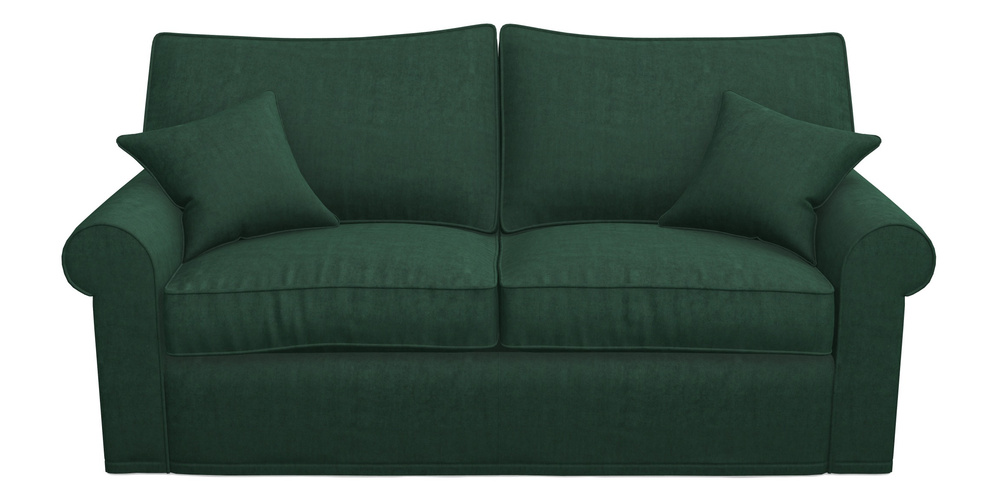 Product photograph of Upperton Sofa Bed 3 Seater Sofa Bed In Clever Tough And Eco Velvet - Pine from Sofas and Stuff Limited