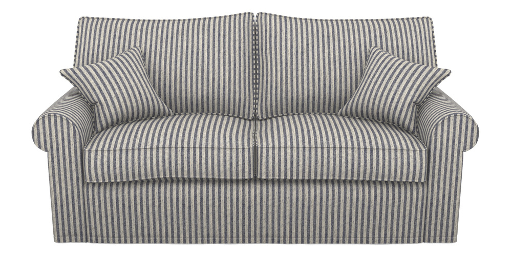 Product photograph of Upperton Sofa Bed 3 Seater Sofa Bed In Cloth 22 - Pinstripe - Deep Water from Sofas and Stuff Limited