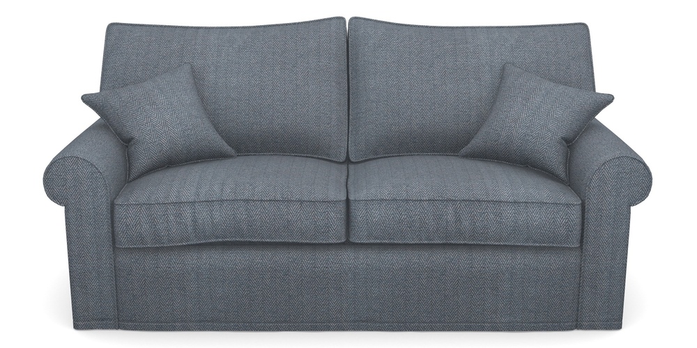 Product photograph of Upperton Sofa Bed 3 Seater Sofa Bed In Dundee Herringbone - Denim from Sofas and Stuff Limited