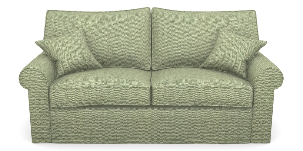 Product photograph of Upperton Sofa Bed 3 Seater Sofa Bed In Dundee Herringbone - Sage from Sofas and Stuff Limited