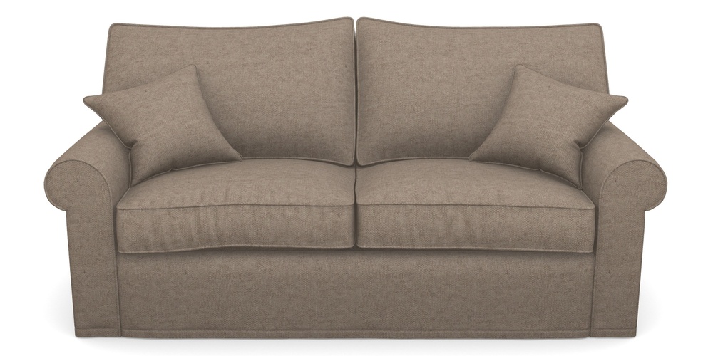 Product photograph of Upperton Sofa Bed 3 Seater Sofa Bed In Easy Clean Plain - Camel from Sofas and Stuff Limited