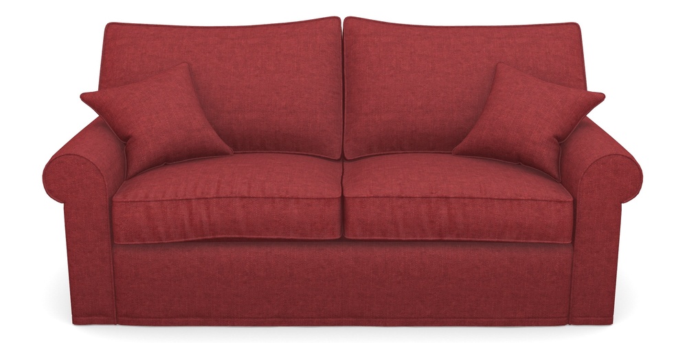 Product photograph of Upperton Sofa Bed 3 Seater Sofa Bed In Easy Clean Plain - Claret from Sofas and Stuff Limited