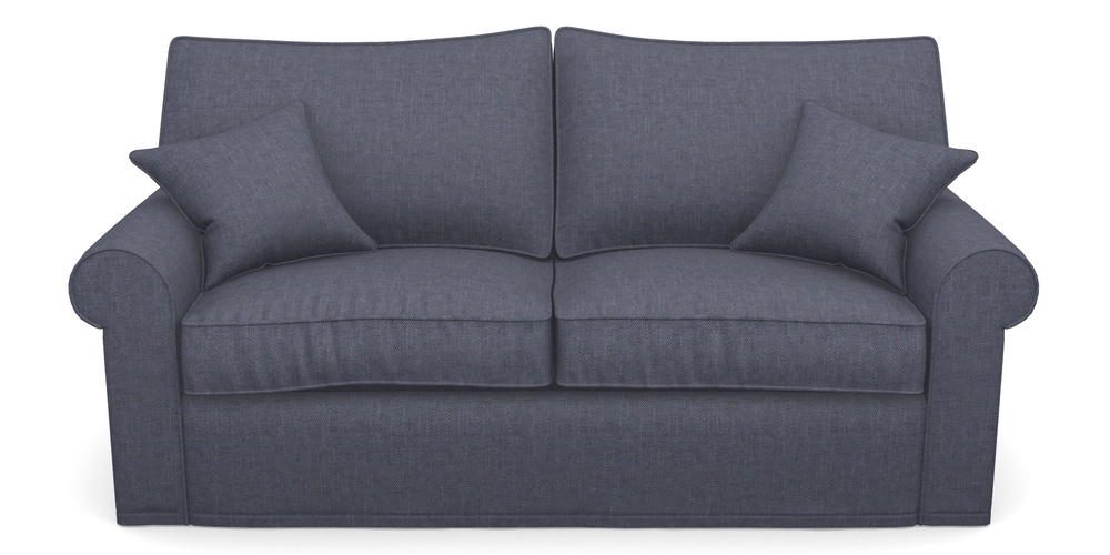 Product photograph of Upperton Sofa Bed 3 Seater Sofa Bed In Easy Clean Plain - Navy from Sofas and Stuff Limited