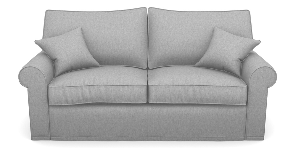 Product photograph of Upperton Sofa Bed 3 Seater Sofa Bed In Easy Clean Plain - Silver from Sofas and Stuff Limited