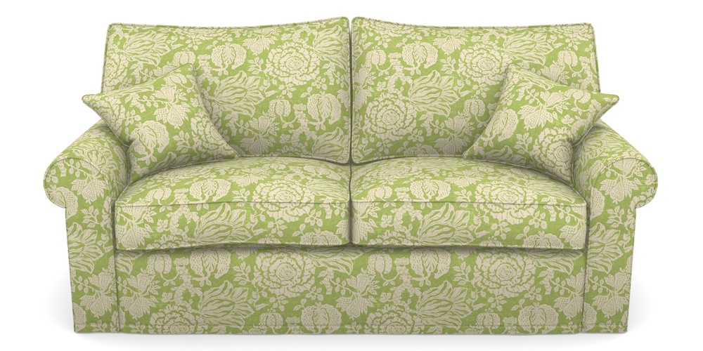 Product photograph of Upperton Sofa Bed 3 Seater Sofa Bed In V A Brompton Collection - Flowering Kale - Lime from Sofas and Stuff Limited