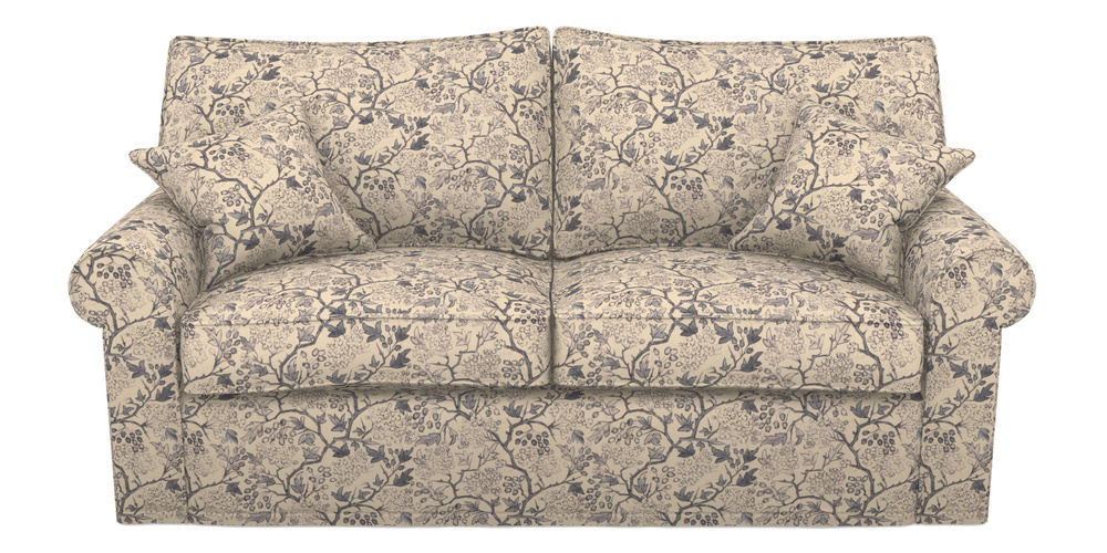 Product photograph of Upperton Sofa Bed 3 Seater Sofa Bed In Rhs Collection - Gertrude Jekyll Linen Cotton Blend - Navy from Sofas and Stuff Limited