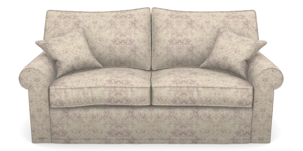 Product photograph of Upperton Sofa Bed 3 Seater Sofa Bed In Grace Linen - Grape from Sofas and Stuff Limited