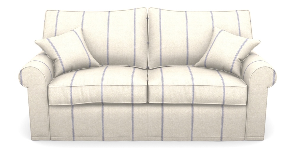 Product photograph of Upperton Sofa Bed 3 Seater Sofa Bed In Grain Sack Stripe - Blue from Sofas and Stuff Limited