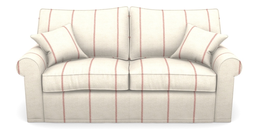 Product photograph of Upperton Sofa Bed 3 Seater Sofa Bed In Grain Sack Stripe - Red from Sofas and Stuff Limited