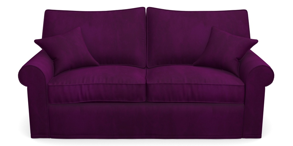 Product photograph of Upperton Sofa Bed 3 Seater Sofa Bed In House Clever Velvet - Aubergine from Sofas and Stuff Limited