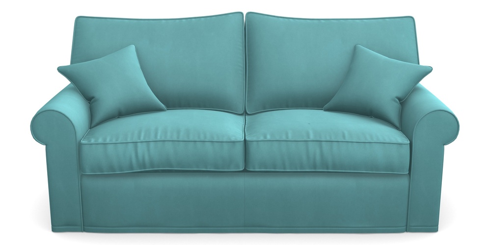 Product photograph of Upperton Sofa Bed 3 Seater Sofa Bed In House Clever Velvet - Duck Egg from Sofas and Stuff Limited