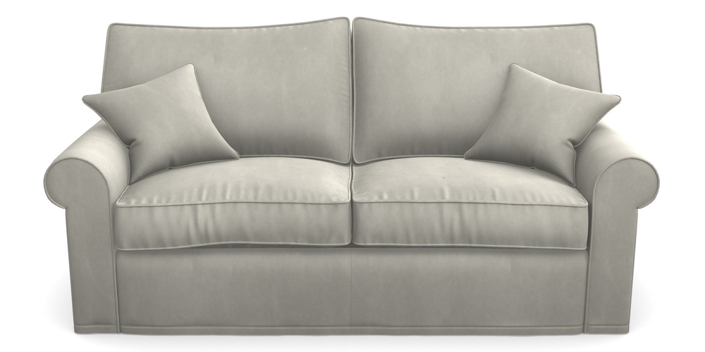 Product photograph of Upperton Sofa Bed 3 Seater Sofa Bed In House Clever Velvet - Stone from Sofas and Stuff Limited