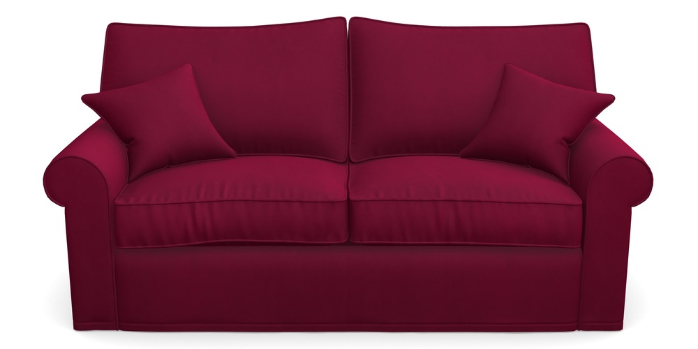 Product photograph of Upperton Sofa Bed 3 Seater Sofa Bed In House Clever Velvet - Wine from Sofas and Stuff Limited