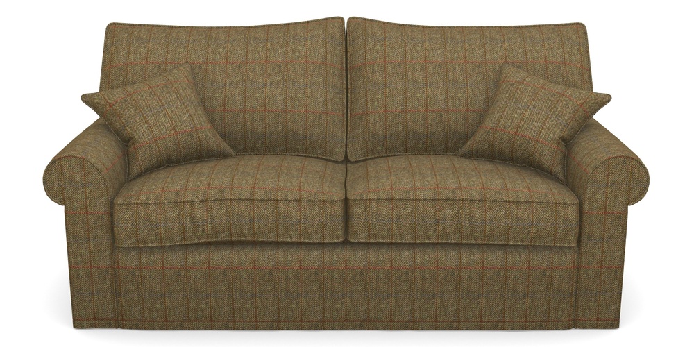 Product photograph of Upperton Sofa Bed 3 Seater Sofa Bed In Harris Tweed House - Harris Tweed House Green from Sofas and Stuff Limited