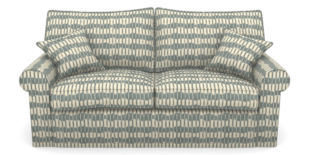 Product photograph of Upperton Sofa Bed 3 Seater Sofa Bed In V A Brompton Collection - Ikat - Pebble from Sofas and Stuff Limited