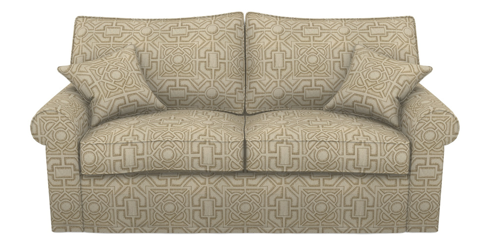Product photograph of Upperton Sofa Bed 3 Seater Sofa Bed In Rhs Collection - Large Knot Garden Linen - Gold from Sofas and Stuff Limited
