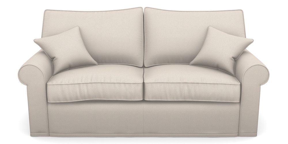 Product photograph of Upperton Sofa Bed 3 Seater Sofa Bed In Two Tone Plain - Biscuit from Sofas and Stuff Limited