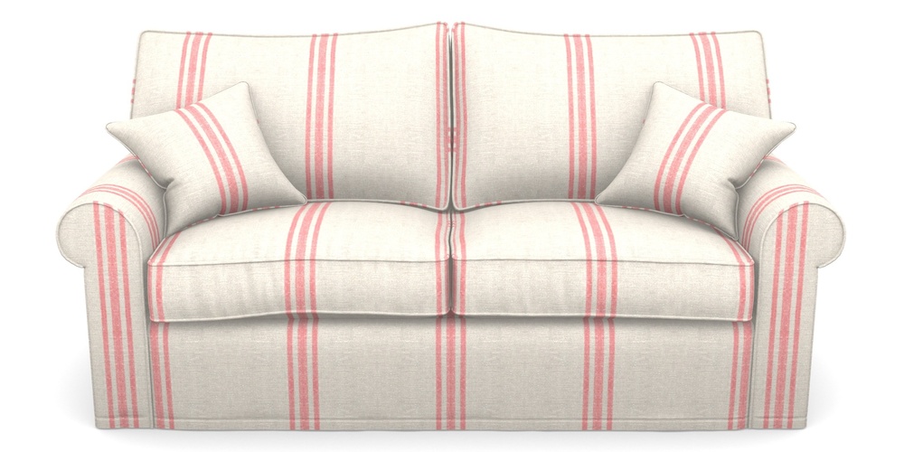 Product photograph of Upperton Sofa Bed 3 Seater Sofa Bed In Walloon Linen - Red from Sofas and Stuff Limited