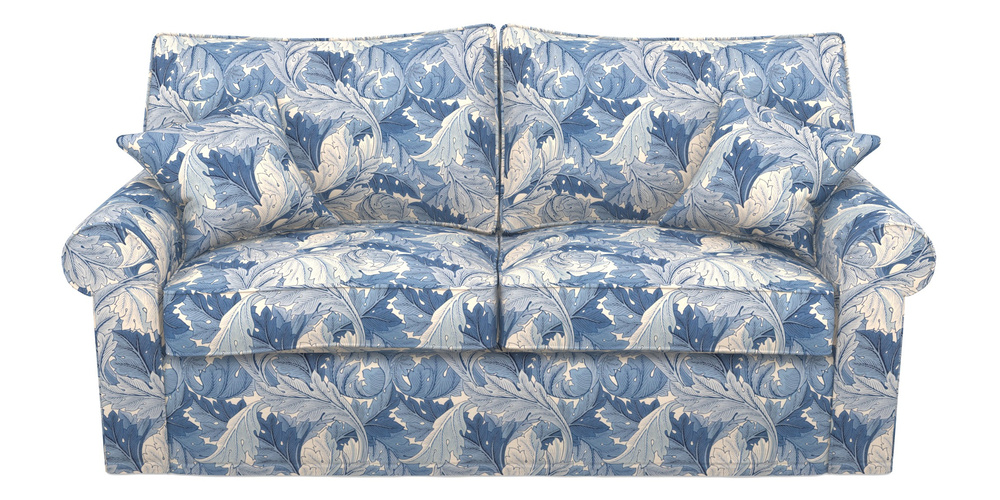 Product photograph of Upperton Sofa Bed 3 Seater Sofa Bed In William Morris Collection - Acanthus - Woad from Sofas and Stuff Limited