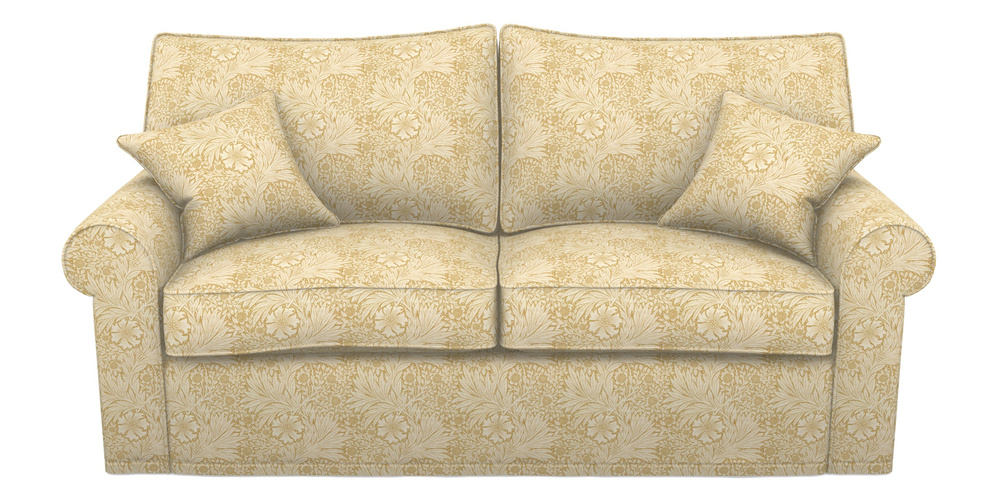 Product photograph of Upperton Sofa Bed 3 Seater Sofa Bed In William Morris Collection - Marigold - Lichen Cowslip from Sofas and Stuff Limited