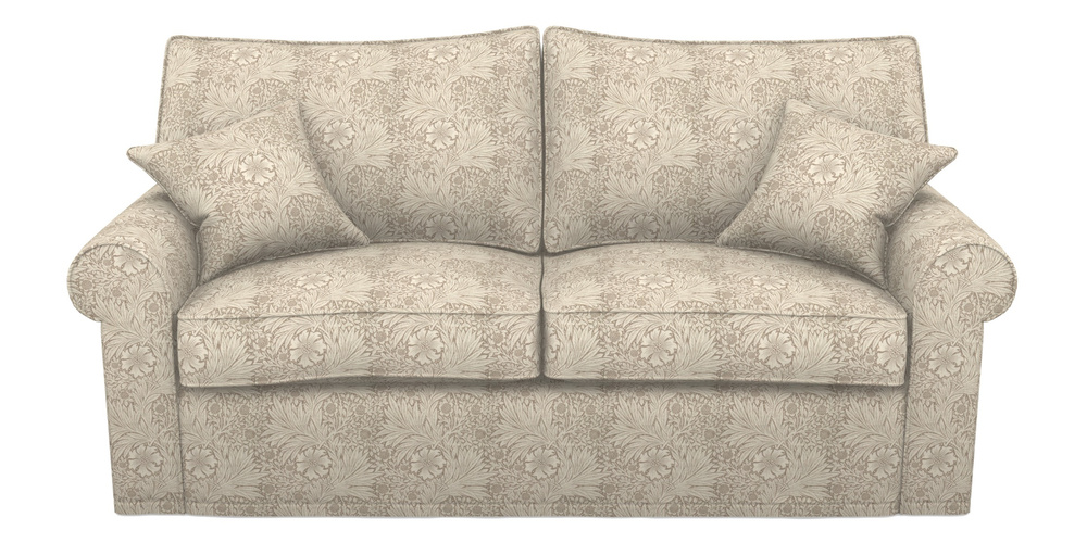 Product photograph of Upperton Sofa Bed 3 Seater Sofa Bed In William Morris Collection - Marigold - Linen Ivory from Sofas and Stuff Limited