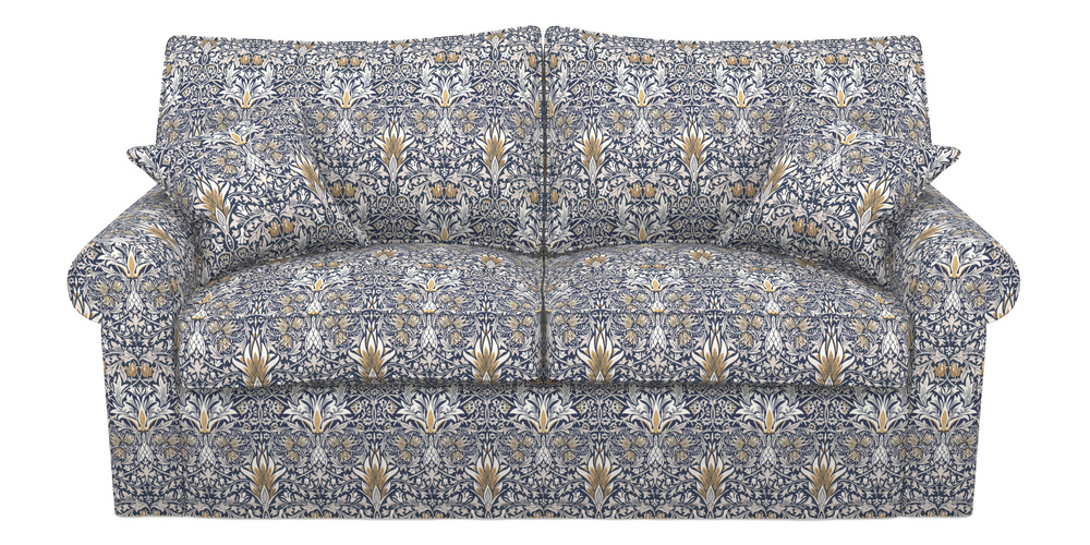 Product photograph of Upperton Sofa Bed 3 Seater Sofa Bed In William Morris Collection - Snakeshead - Indigo Hemp from Sofas and Stuff Limited