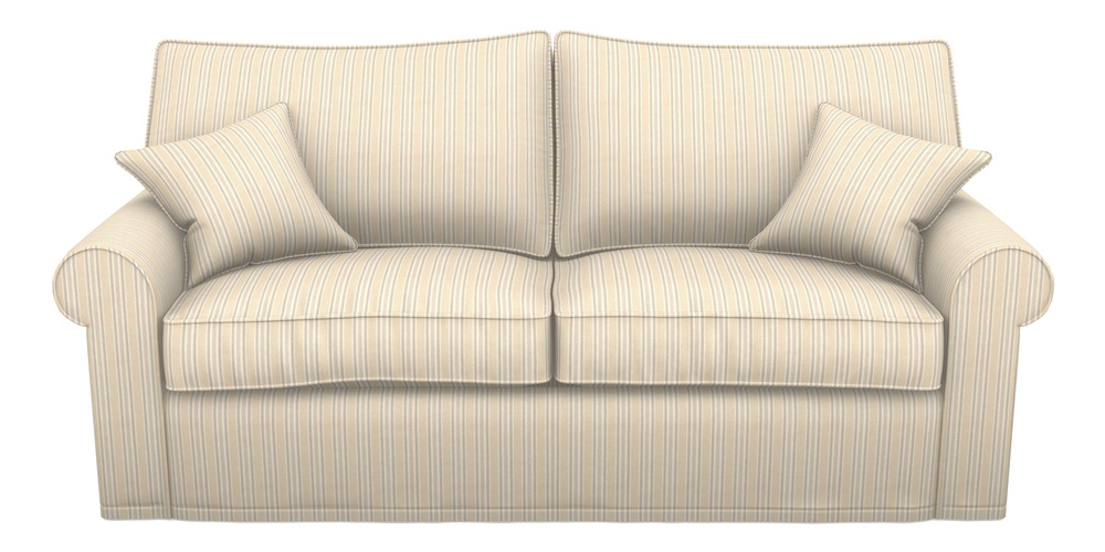 Product photograph of Upperton Sofa Bed 4 Seater Sofa Bed In Cloth 22 - Racing Stripes Ayr - Dove from Sofas and Stuff Limited