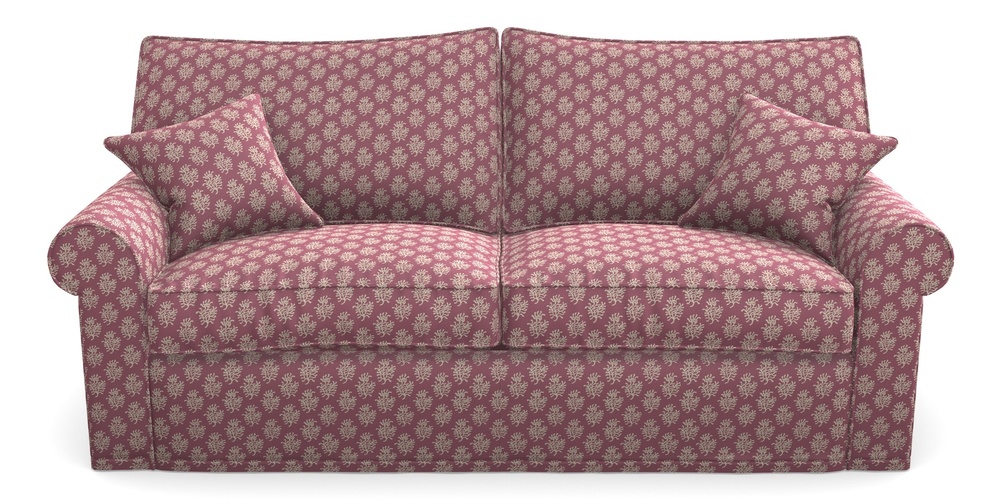 Product photograph of Upperton Sofa Bed 4 Seater Sofa Bed In Cloth 21 - Coral 1 - Cassis from Sofas and Stuff Limited