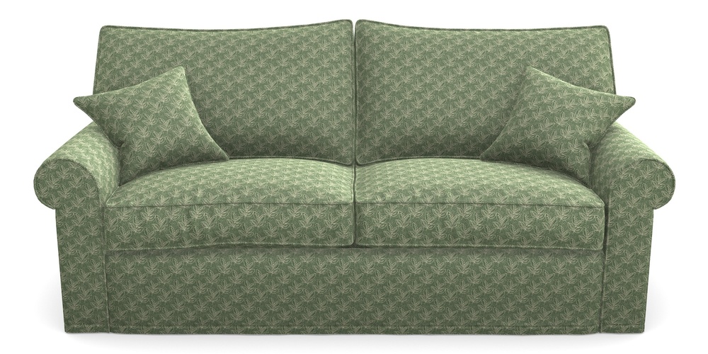 Product photograph of Upperton Sofa Bed 4 Seater Sofa Bed In Cloth 21 - Decorative Leaf - Forest from Sofas and Stuff Limited