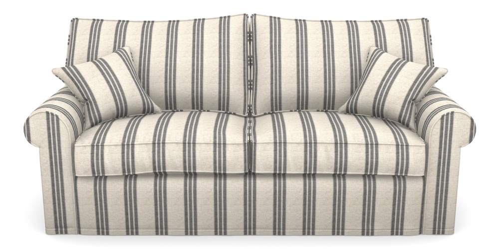 Product photograph of Upperton Sofa Bed 4 Seater Sofa Bed In Cloth 18 Stripes - Bengal - Bible Black from Sofas and Stuff Limited