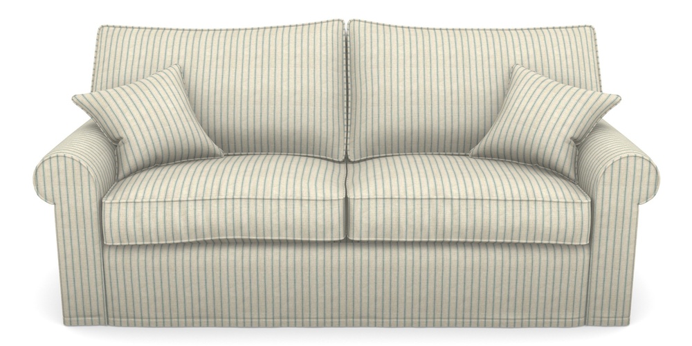Product photograph of Upperton Sofa Bed 4 Seater Sofa Bed In Cloth 18 Stripes - Ticking - Basil from Sofas and Stuff Limited