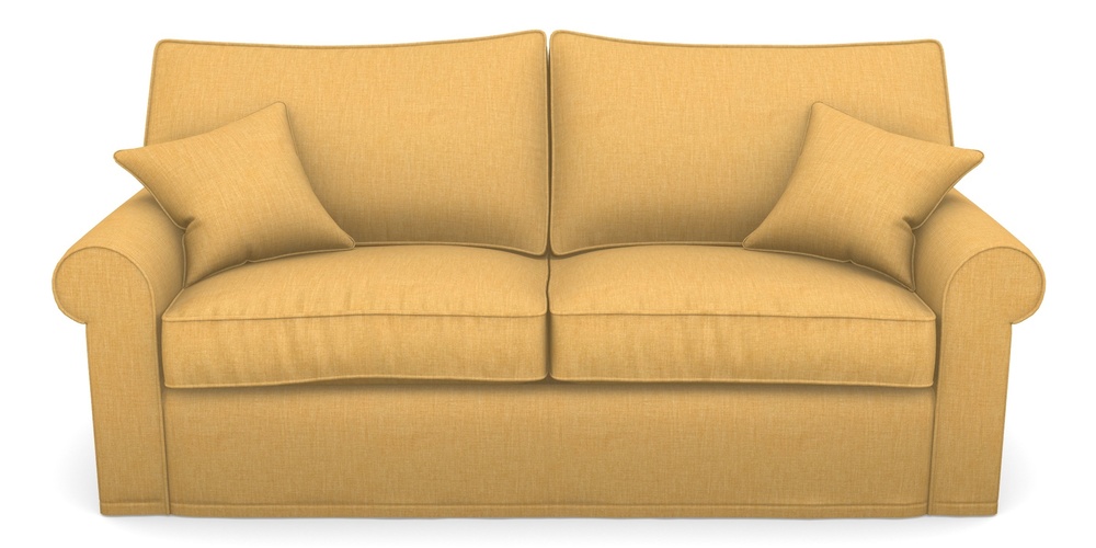 Product photograph of Upperton Sofa Bed 4 Seater Sofa Bed In Clever Cotton Mix - Mustard from Sofas and Stuff Limited