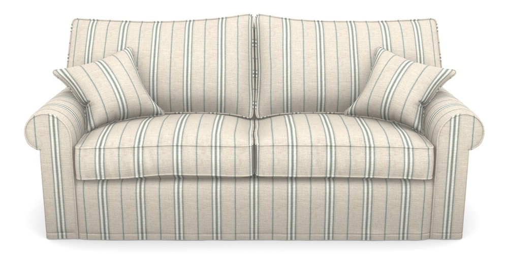 Product photograph of Upperton Sofa Bed 4 Seater Sofa Bed In Cloth 18 Stripes - Regimental - Basil from Sofas and Stuff Limited