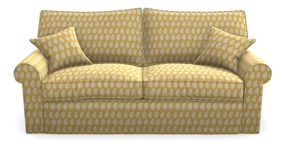 Product photograph of Upperton Sofa Bed 4 Seater Sofa Bed In Cloth 21 - Oak Leaf - Canary from Sofas and Stuff Limited